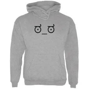 Look of Disapproval Emojicon Sport Grey Adult Hoodie