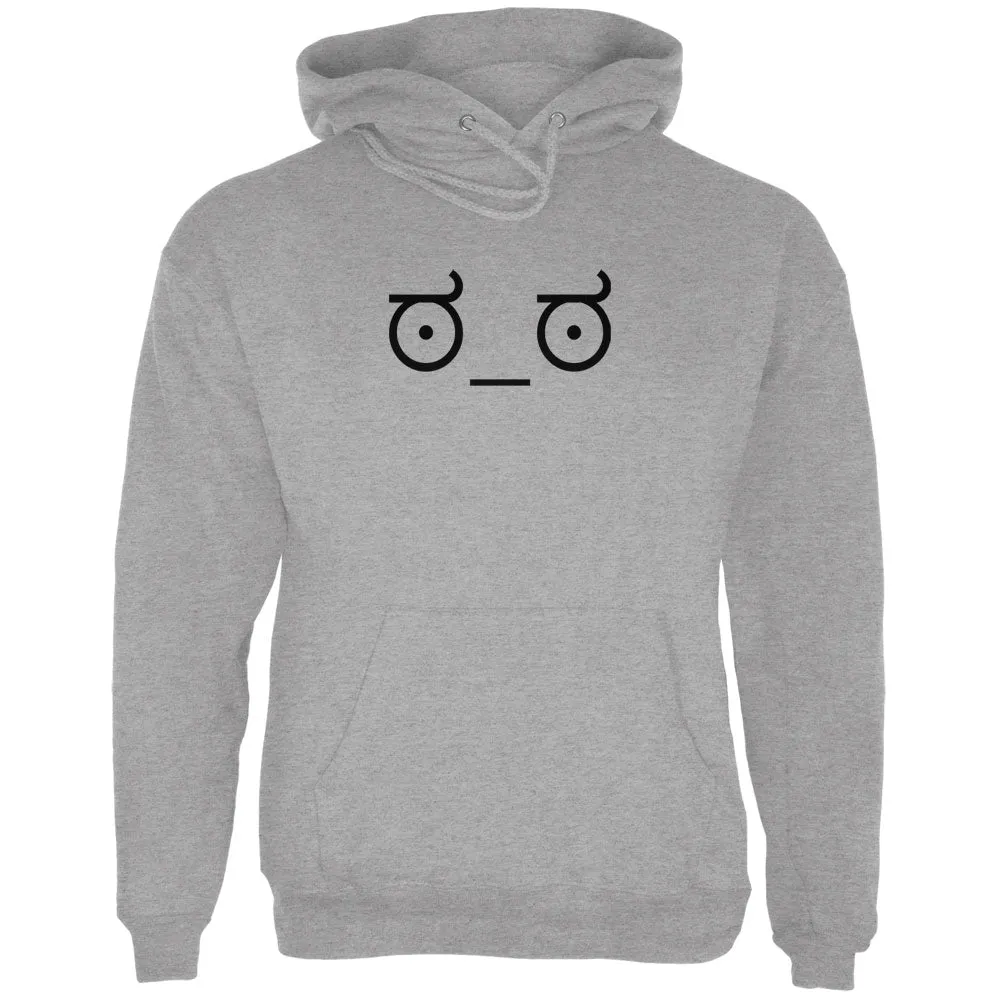 Look of Disapproval Emojicon Sport Grey Adult Hoodie