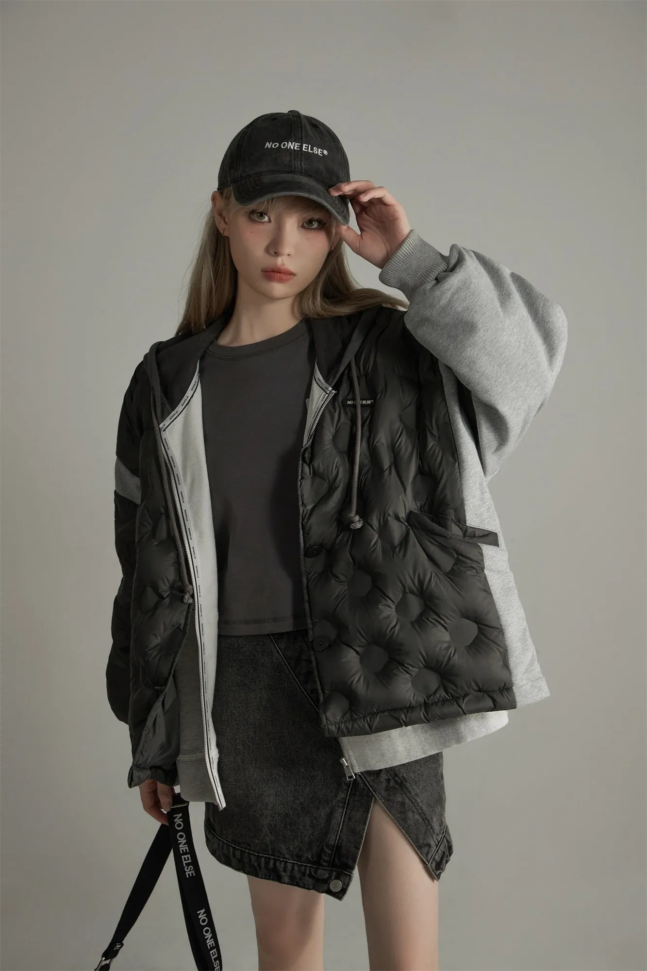 Loose Fit Quilting Padded Jacket