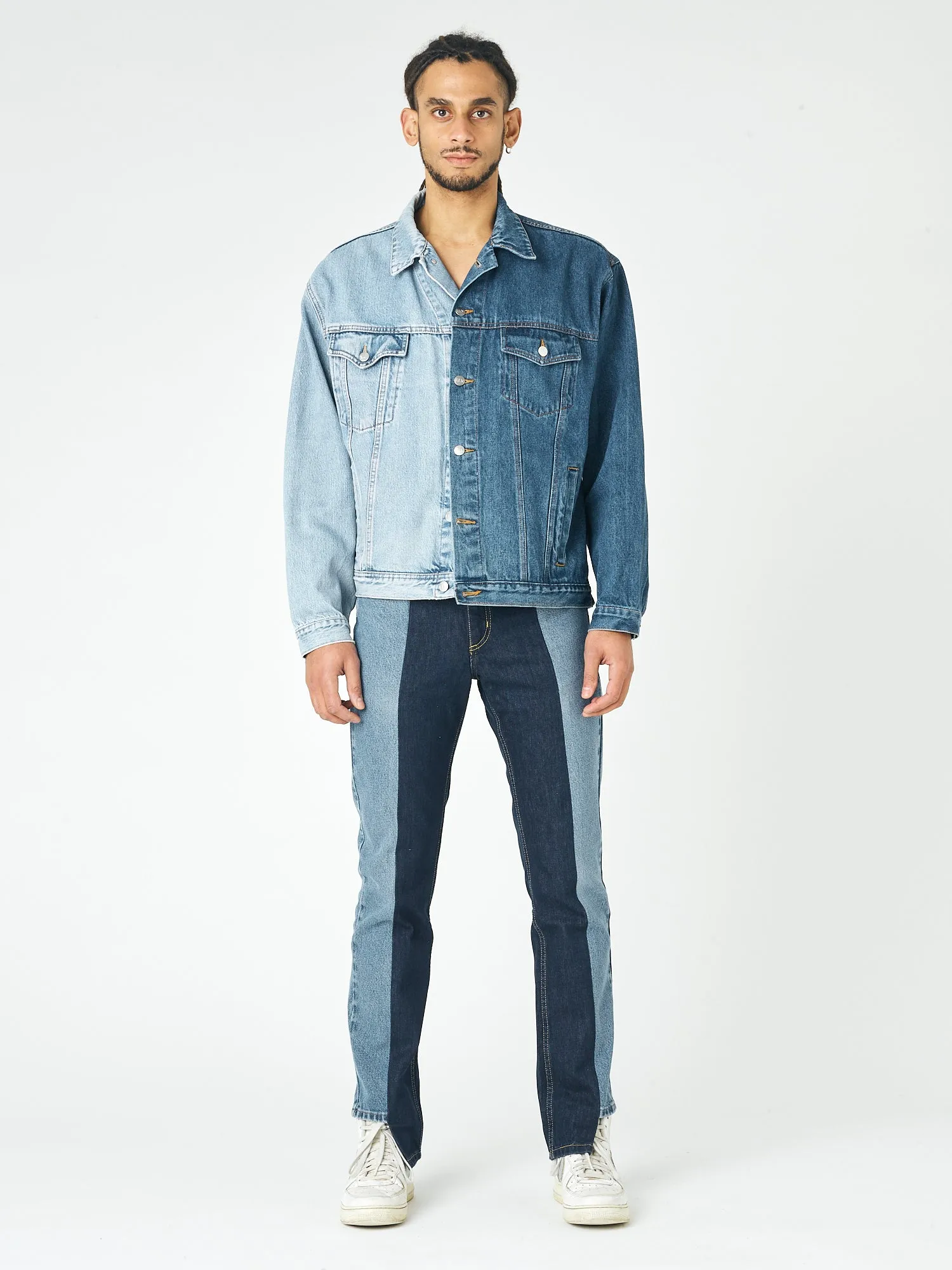 Men's Classic Denim Jacket Dark/Light Blue