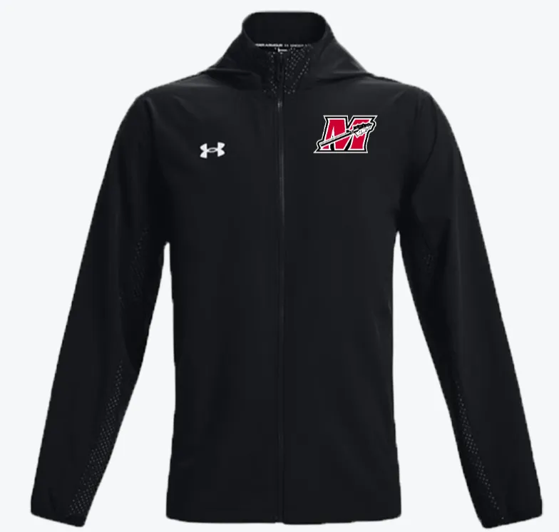 Men's Under Armour Black Squad 3.0 Full-Zip Warmup