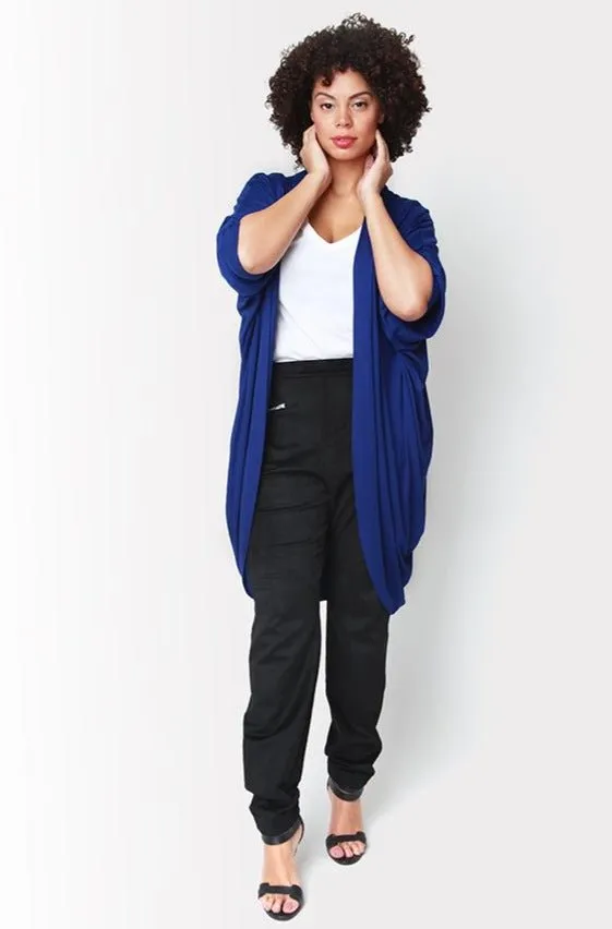 Mia Cocoon Cardigan // Cobalt