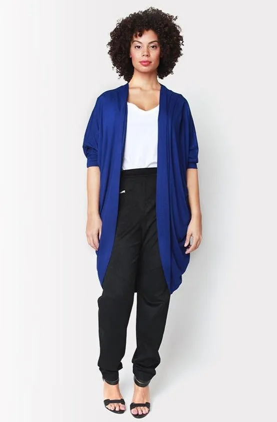 Mia Cocoon Cardigan // Cobalt