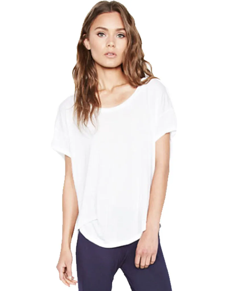 Michael Lauren Jan Scoop Neck Tee