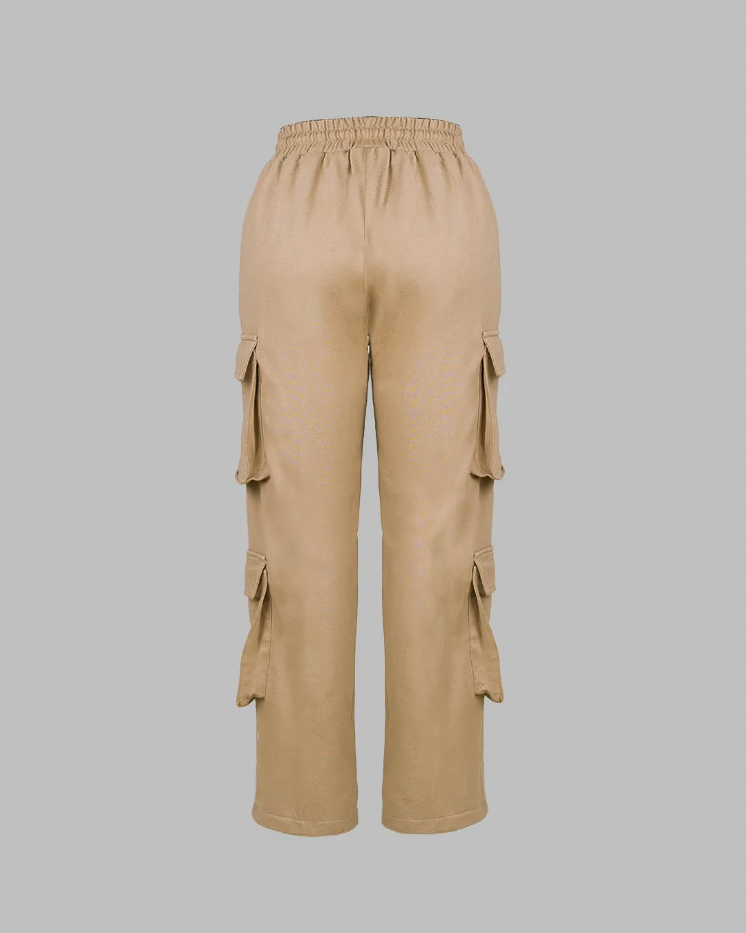 Multipockets Style Drawstring Cargo In Minimal Brown