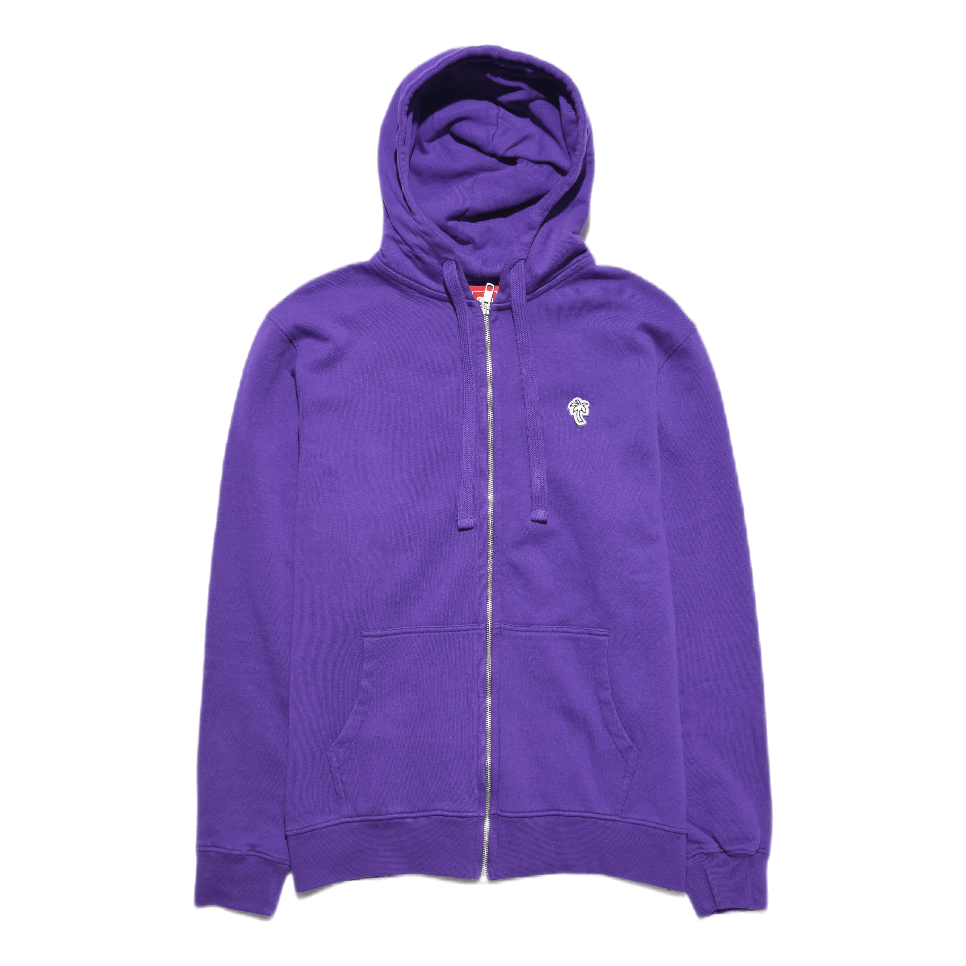 Palm Patch Zip Hoodie Purple