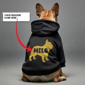 Personalized French Bulldog Hoodies with Funny Quotes and Custom Name – Stylish, Cozy, and Premium 100% Cotton