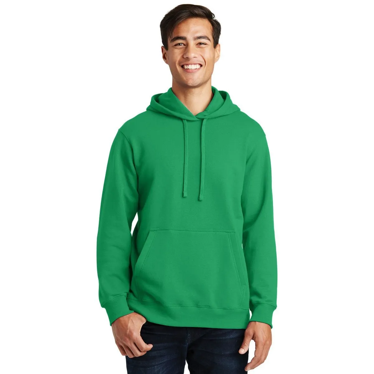 Port & Company Men's Athletic Kelly Fan Favorite Fleece Pullover Hooded Sweatshirt