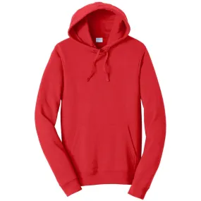 Port & Company Men's Bright Red Fan Favorite Fleece Pullover Hooded Sweatshirt