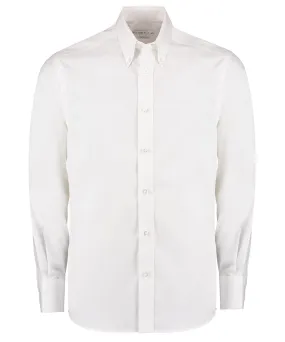 Premium Oxford shirt long-sleeved (tailored fit) | White*