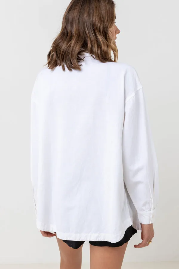 Rhythm Classic Oversized Shirt - White