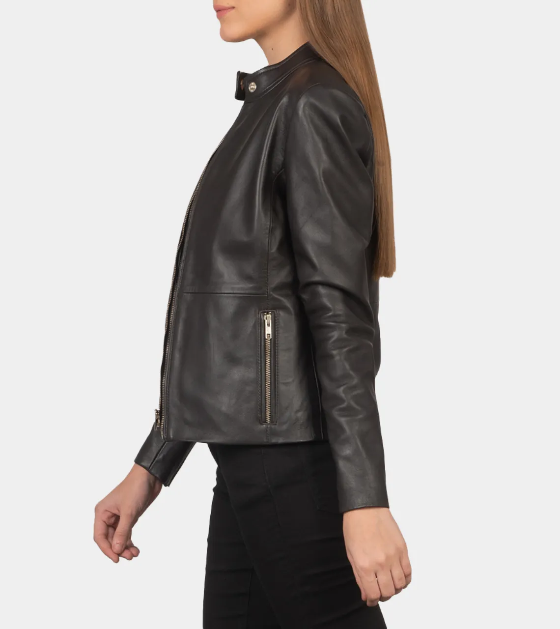 Rocher Women's Biker Leather Jacket