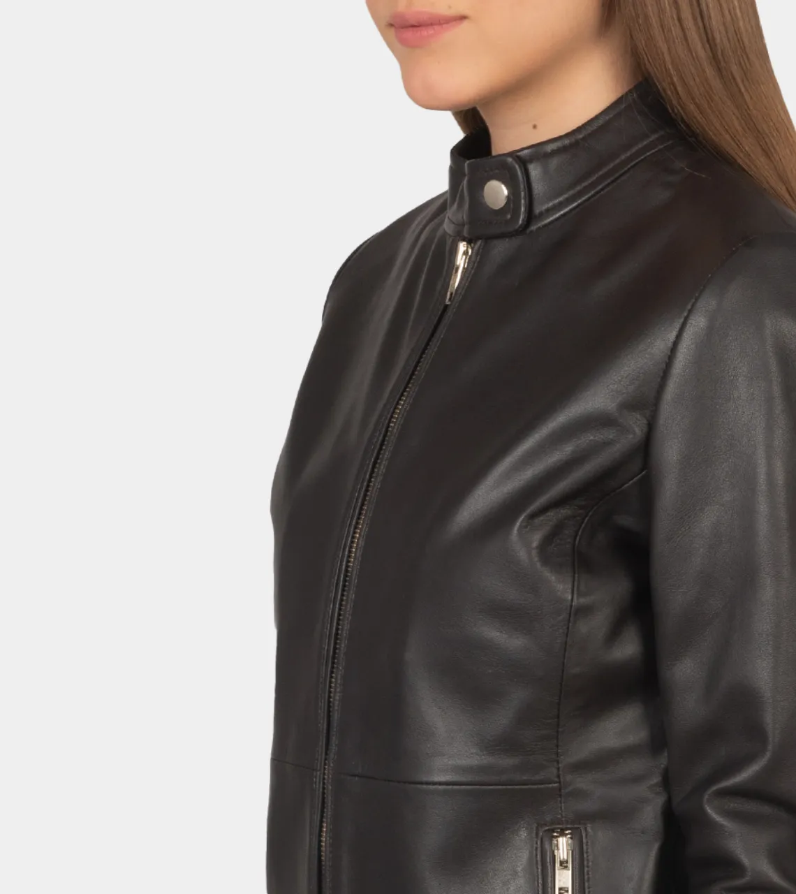 Rocher Women's Biker Leather Jacket