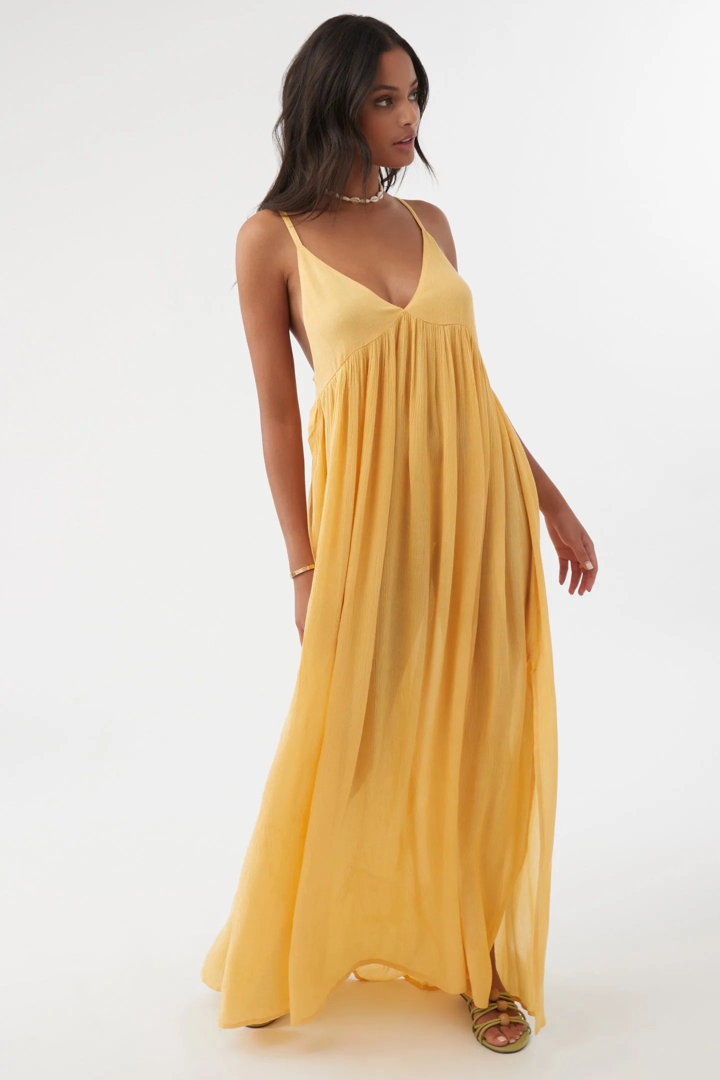 SALTWATER SOLIDS MEL MAXI SWIM COVER-UP