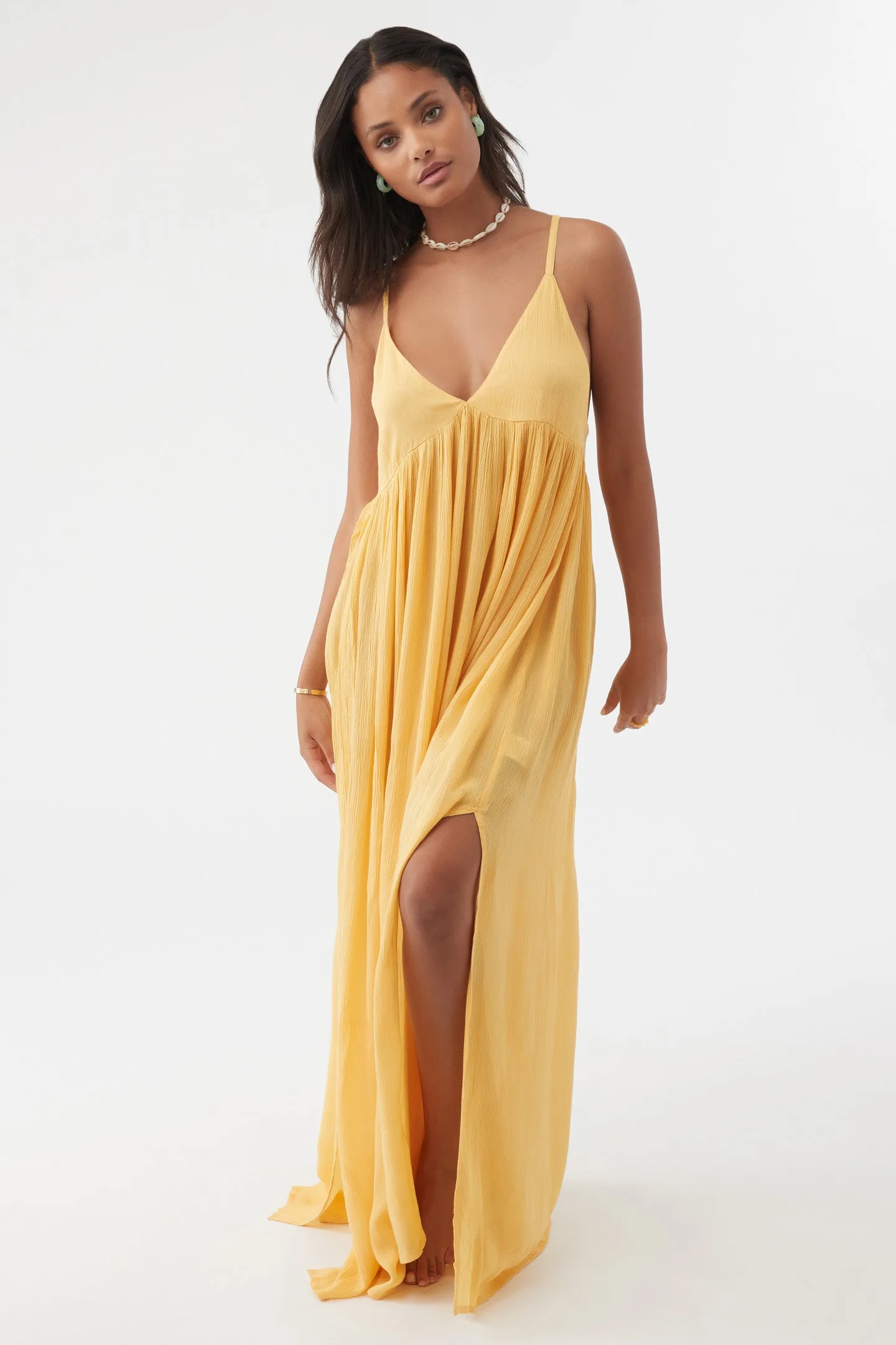 SALTWATER SOLIDS MEL MAXI SWIM COVER-UP