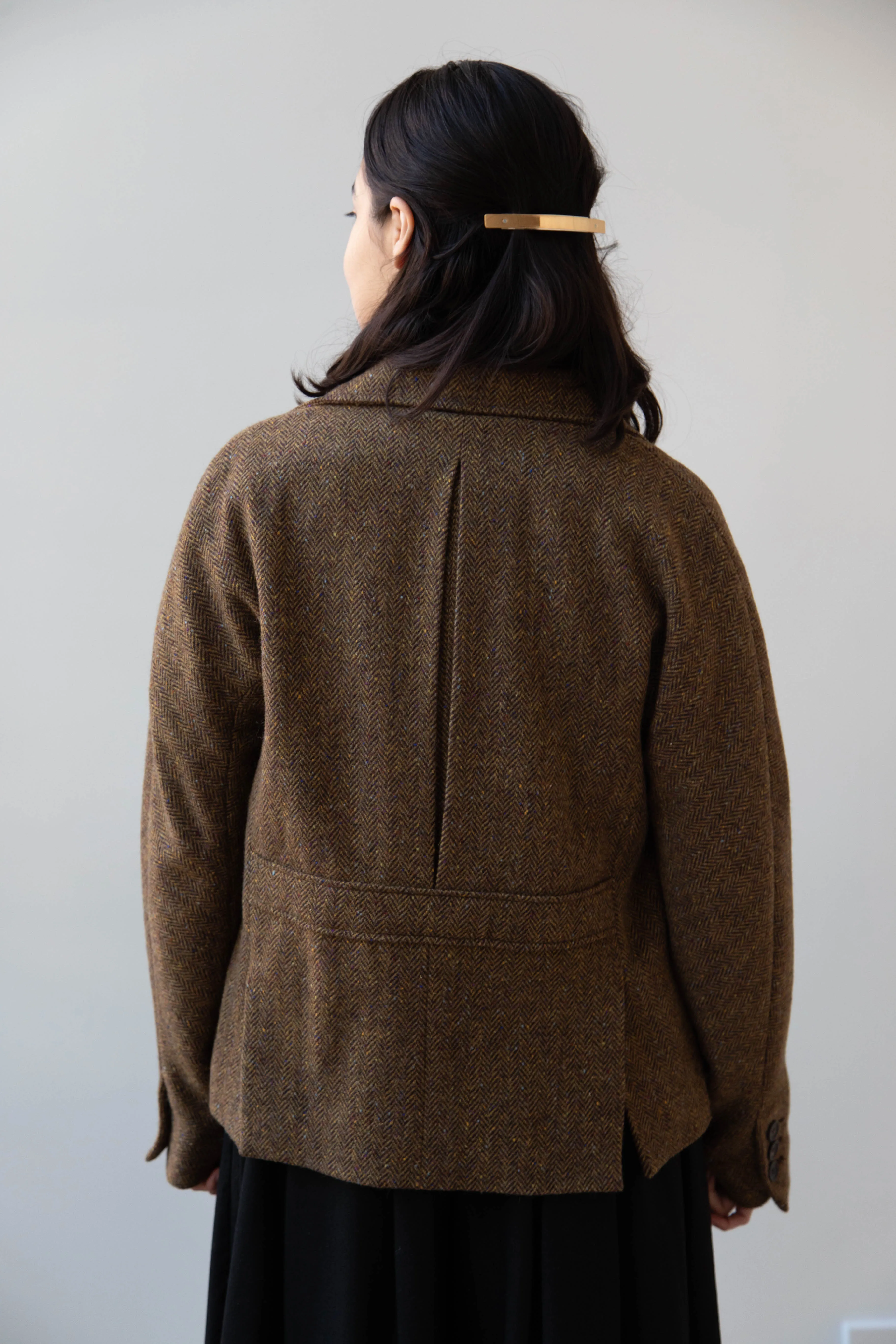 Seventyfive | Student Jacket in Herringbone Donegal