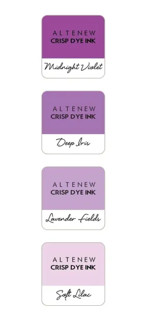 Shades of Purple Crisp Dye Ink Mini Cube Set