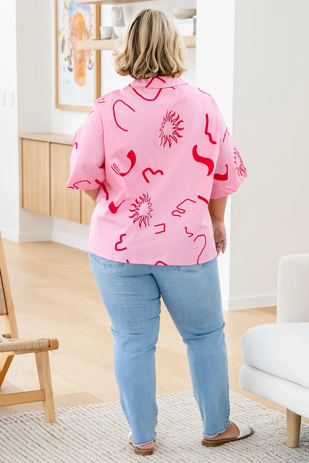 Siarra Shirt Dali Print Pink