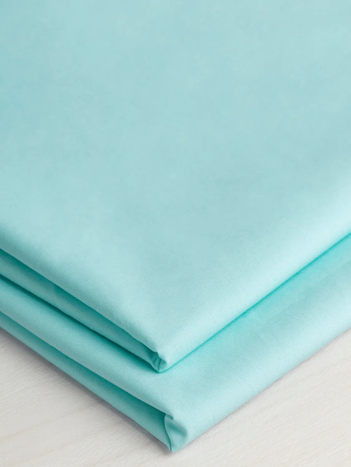 Signature Crisp Cotton Poplin - Aqua - Swatch