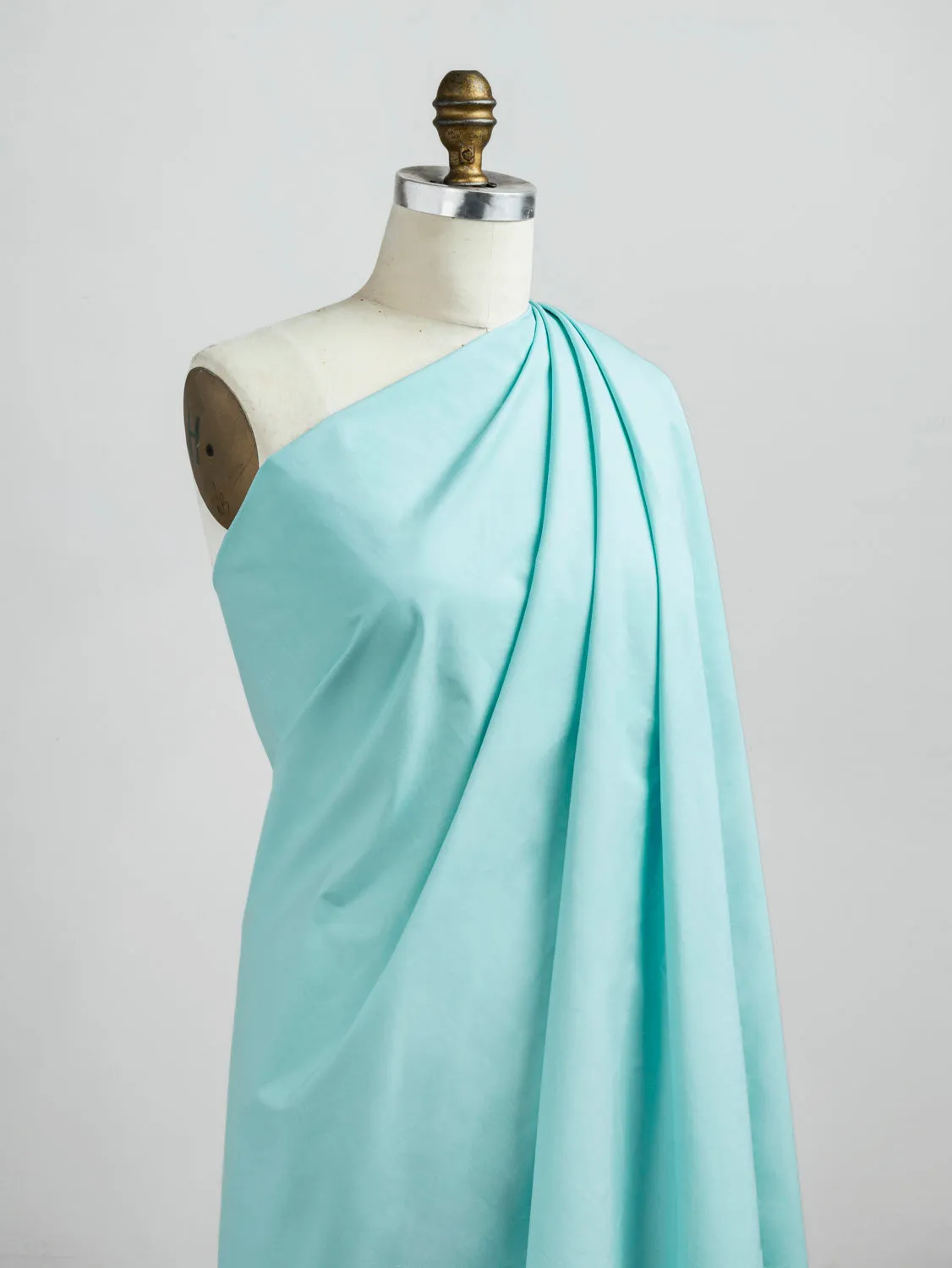 Signature Crisp Cotton Poplin - Aqua - Swatch