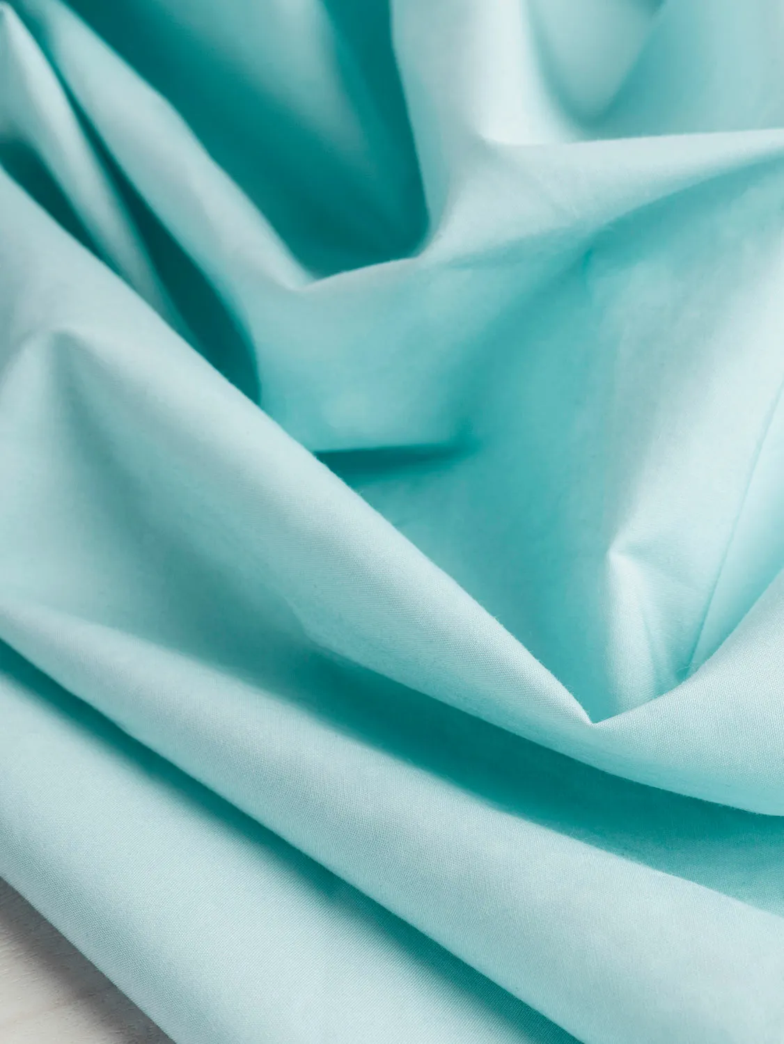 Signature Crisp Cotton Poplin - Aqua - Swatch