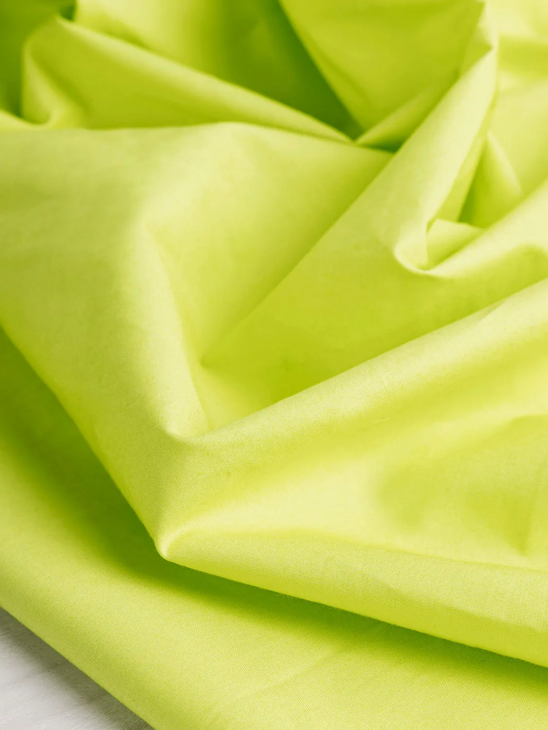 Signature Crisp Cotton Poplin - Lime Green - Swatch