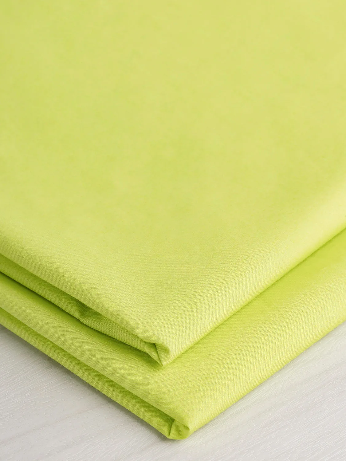 Signature Crisp Cotton Poplin - Lime Green - Swatch