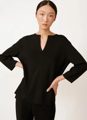 Sottile Viscose Crepe Long-Sleeve Top