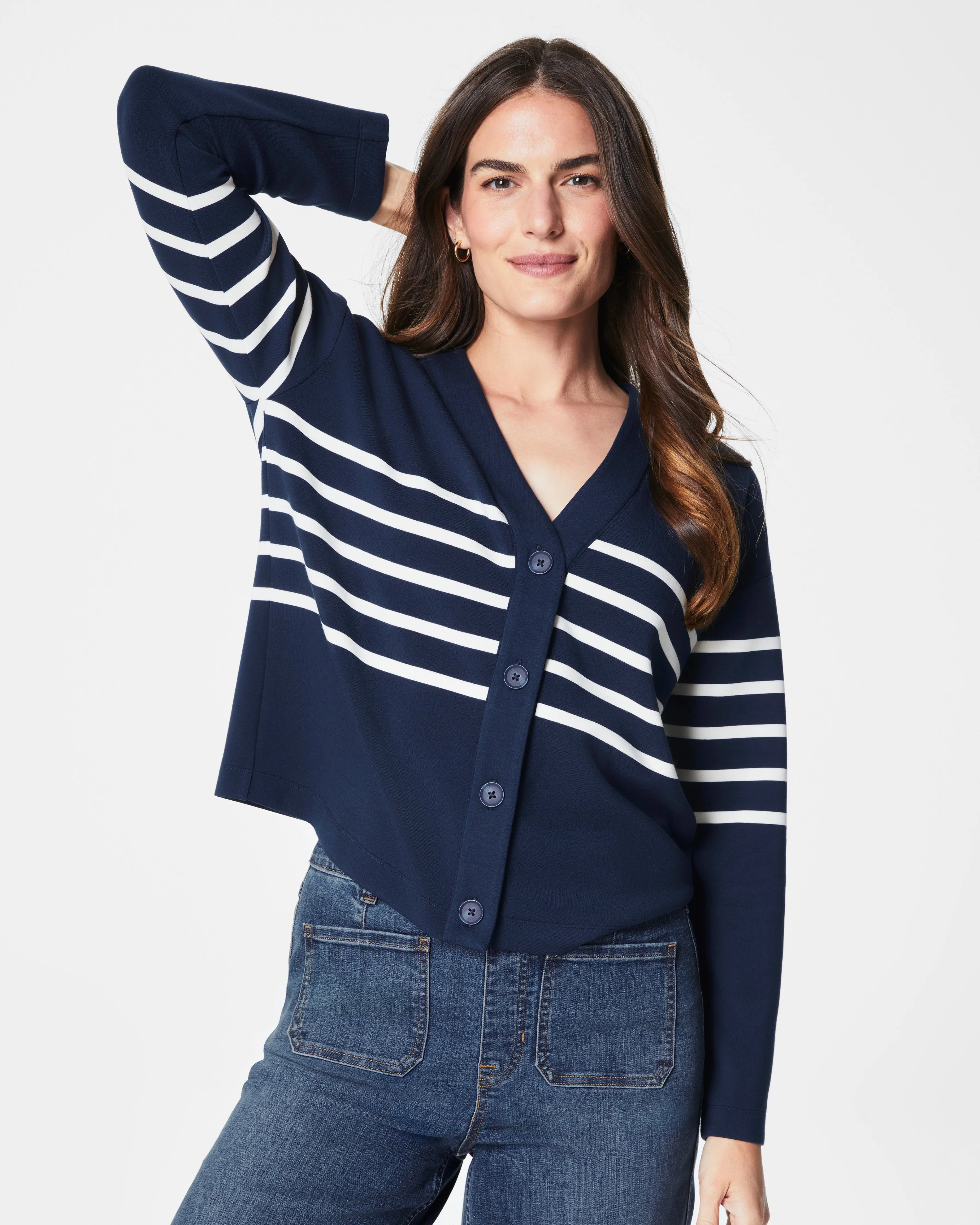 SPANX® AirEssentials Striped Cardigan