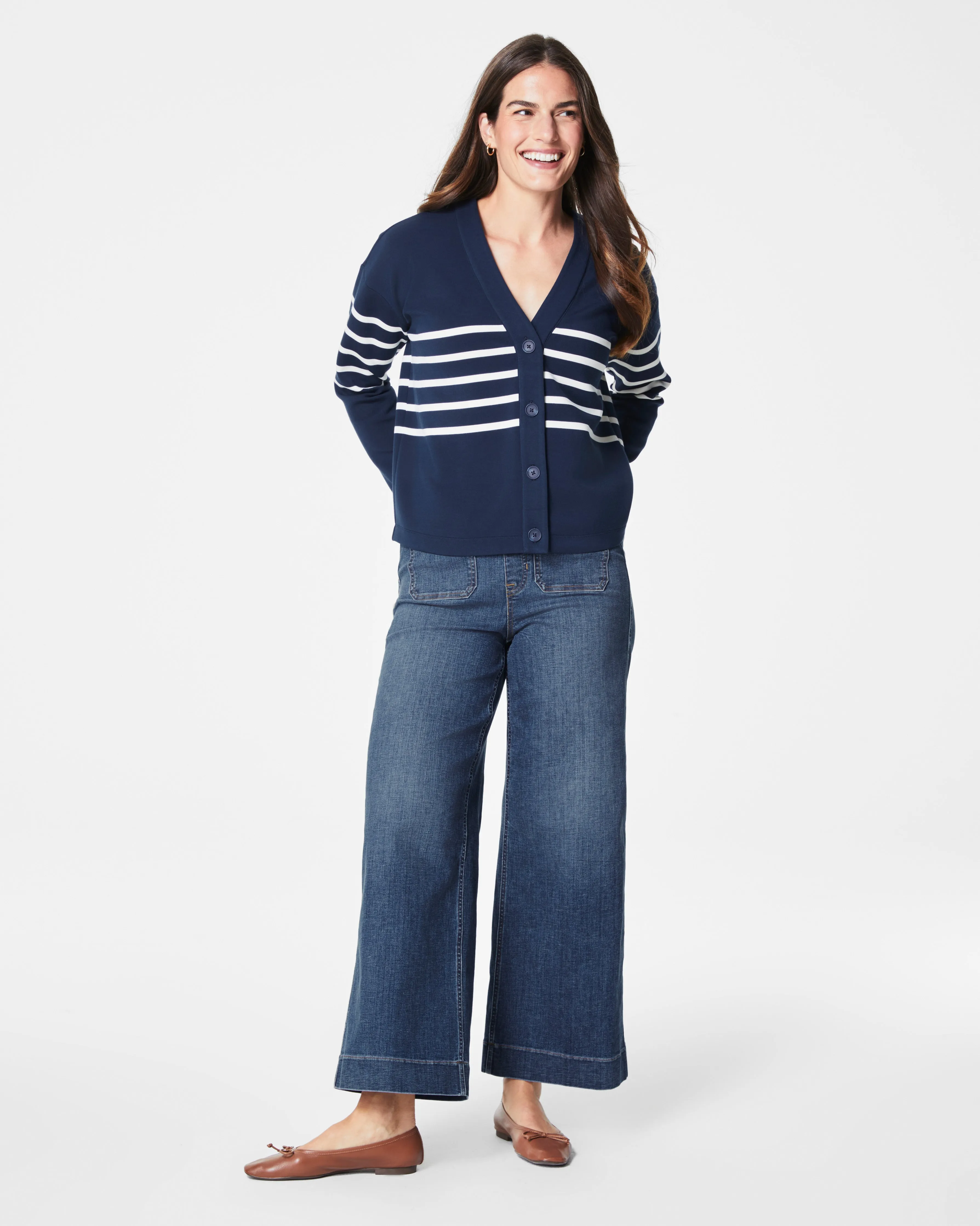 SPANX® AirEssentials Striped Cardigan