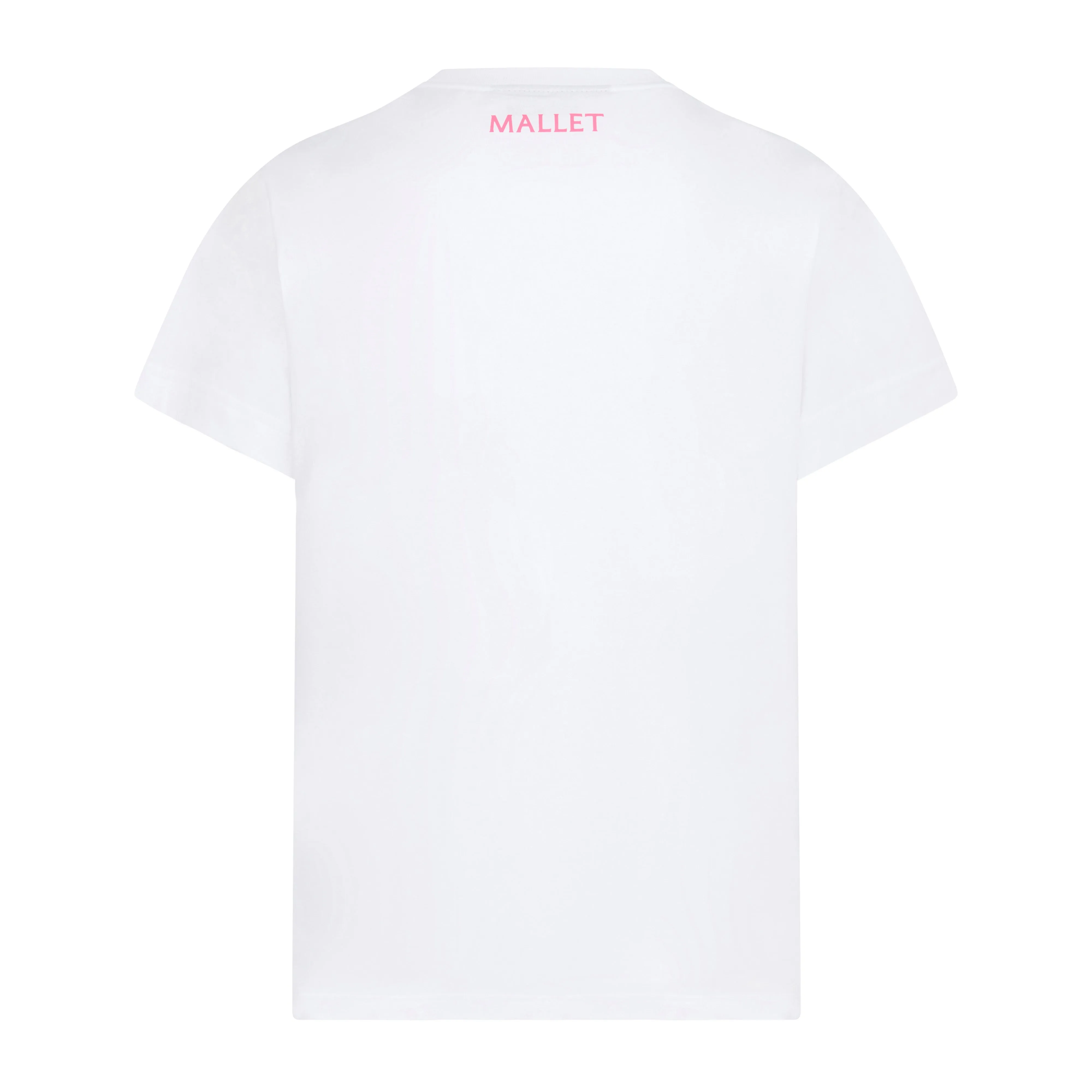 Spray Print Logo Tee - White Pink