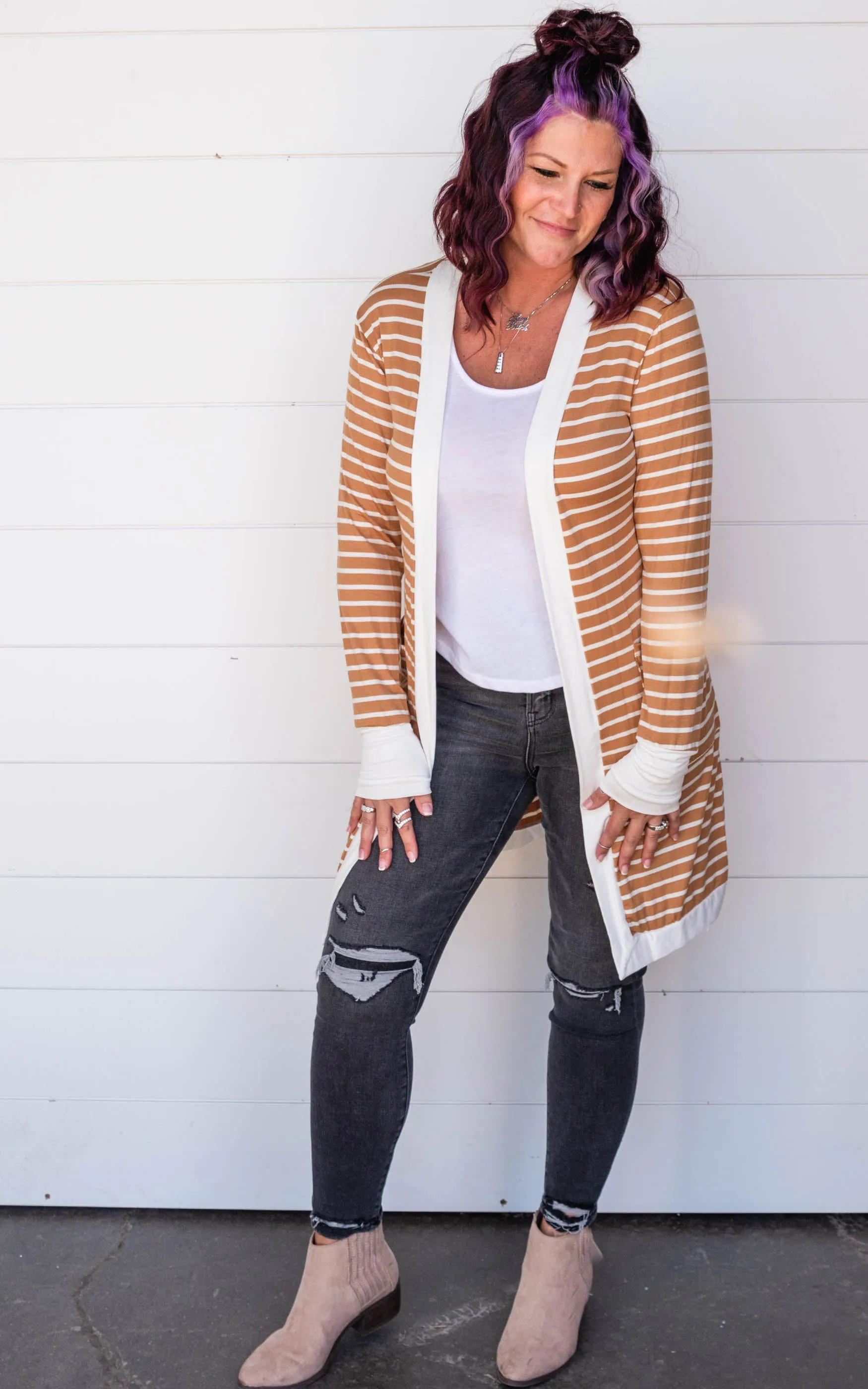 Stripe Duster Cardigan - Final Sale