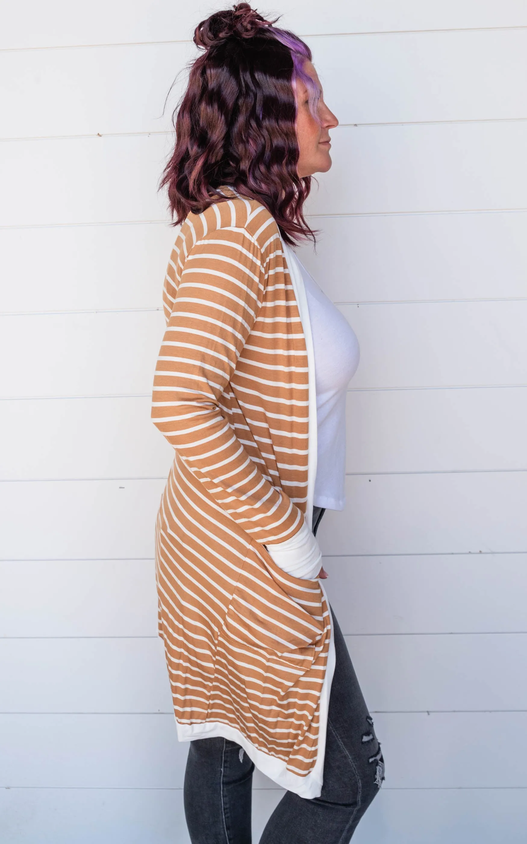 Stripe Duster Cardigan - Final Sale