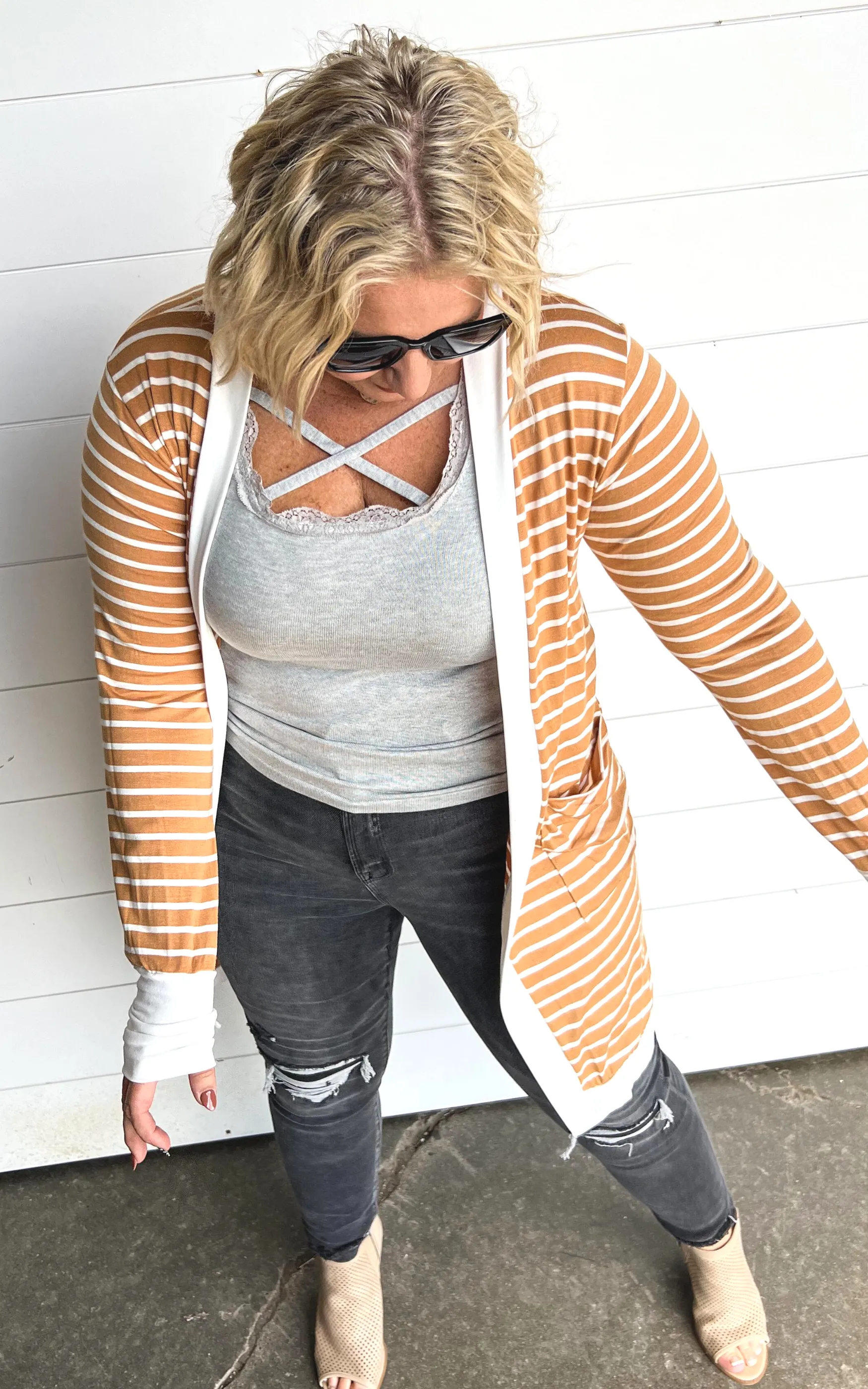 Stripe Duster Cardigan - Final Sale