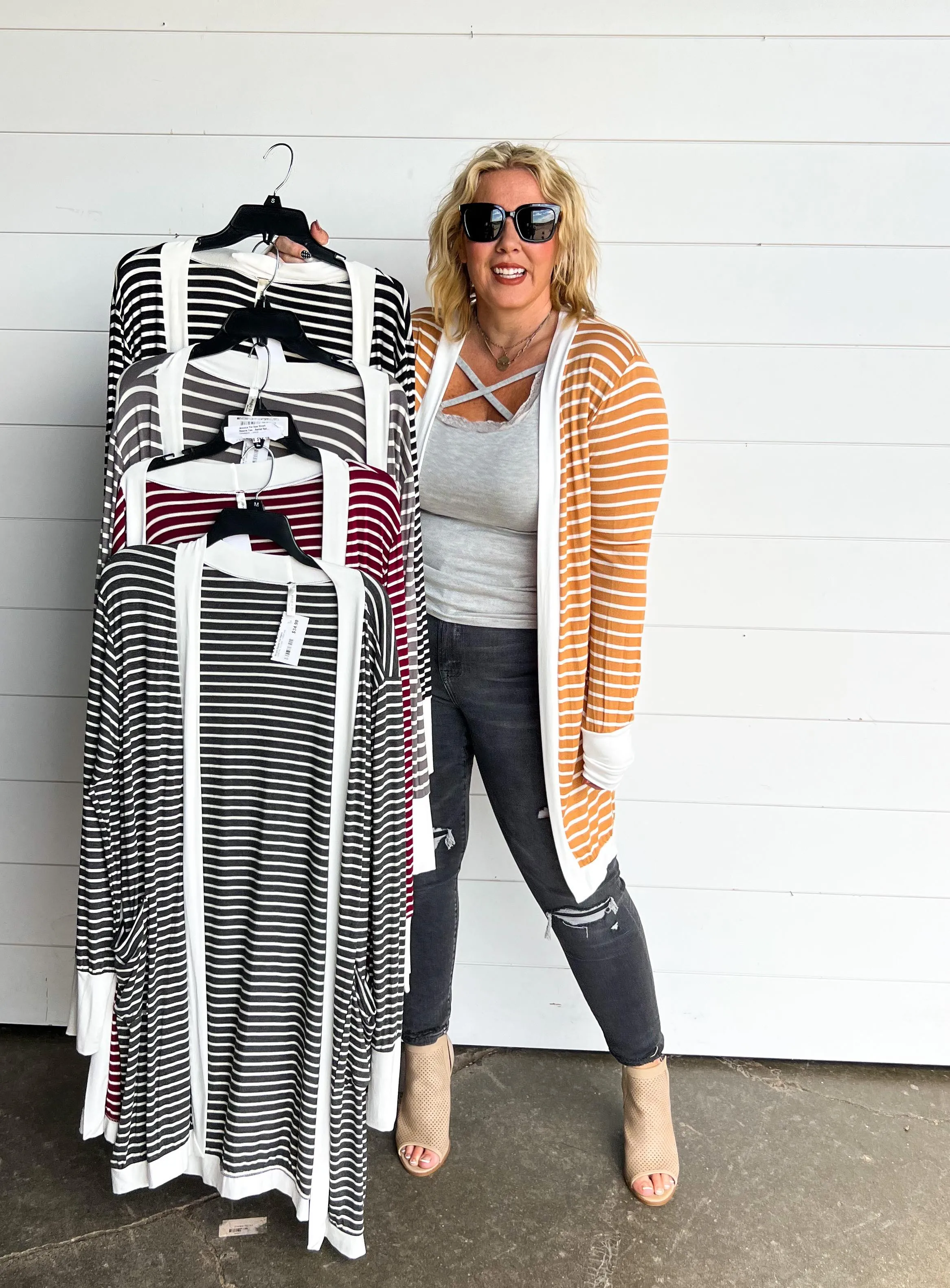 Stripe Duster Cardigan - Final Sale