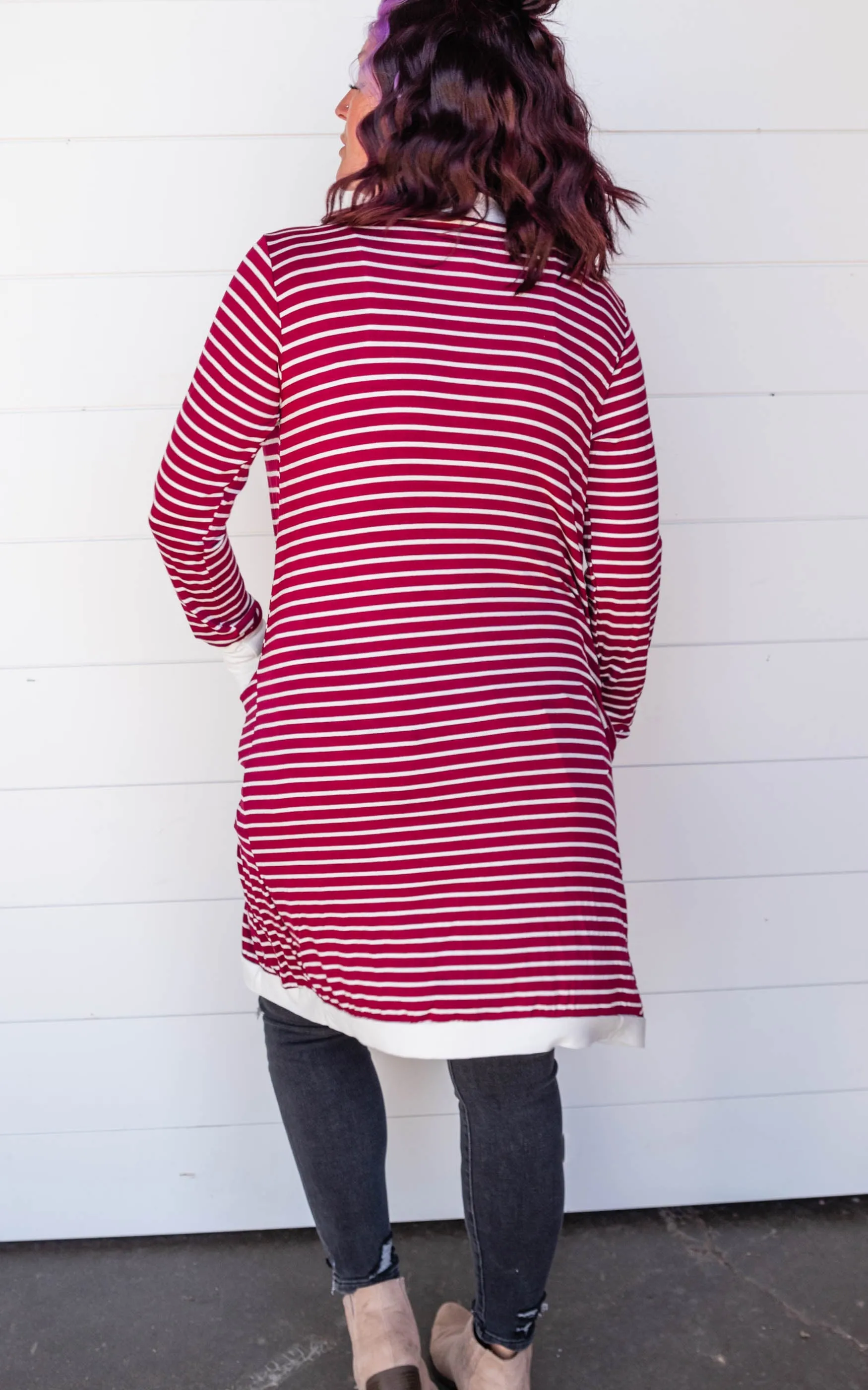 Stripe Duster Cardigan - Final Sale