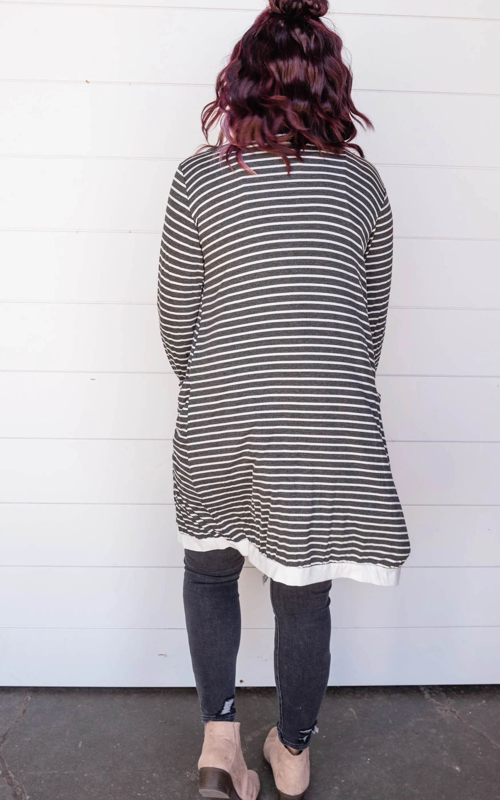 Stripe Duster Cardigan - Final Sale