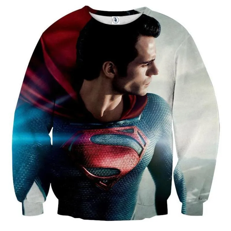 Superman Falling God 3D Printed Superman Sweatshirt