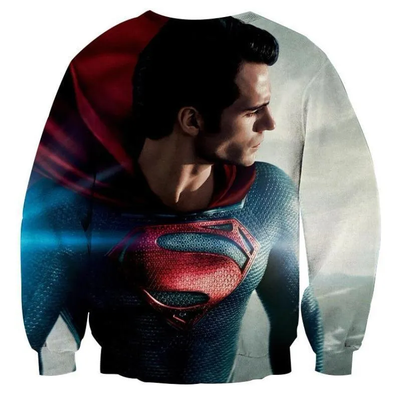 Superman Falling God 3D Printed Superman Sweatshirt