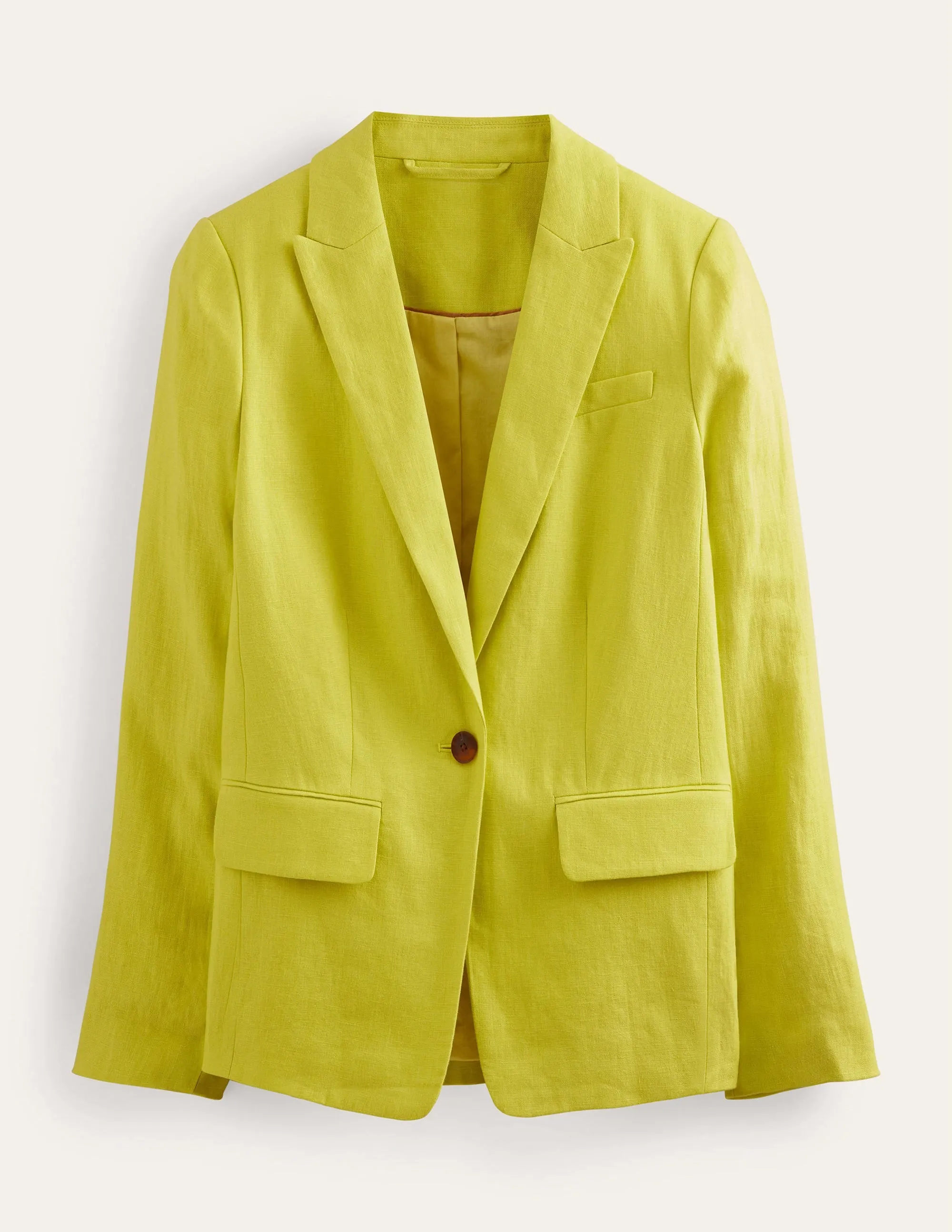 The Cambridge Linen Blazer-Citrus