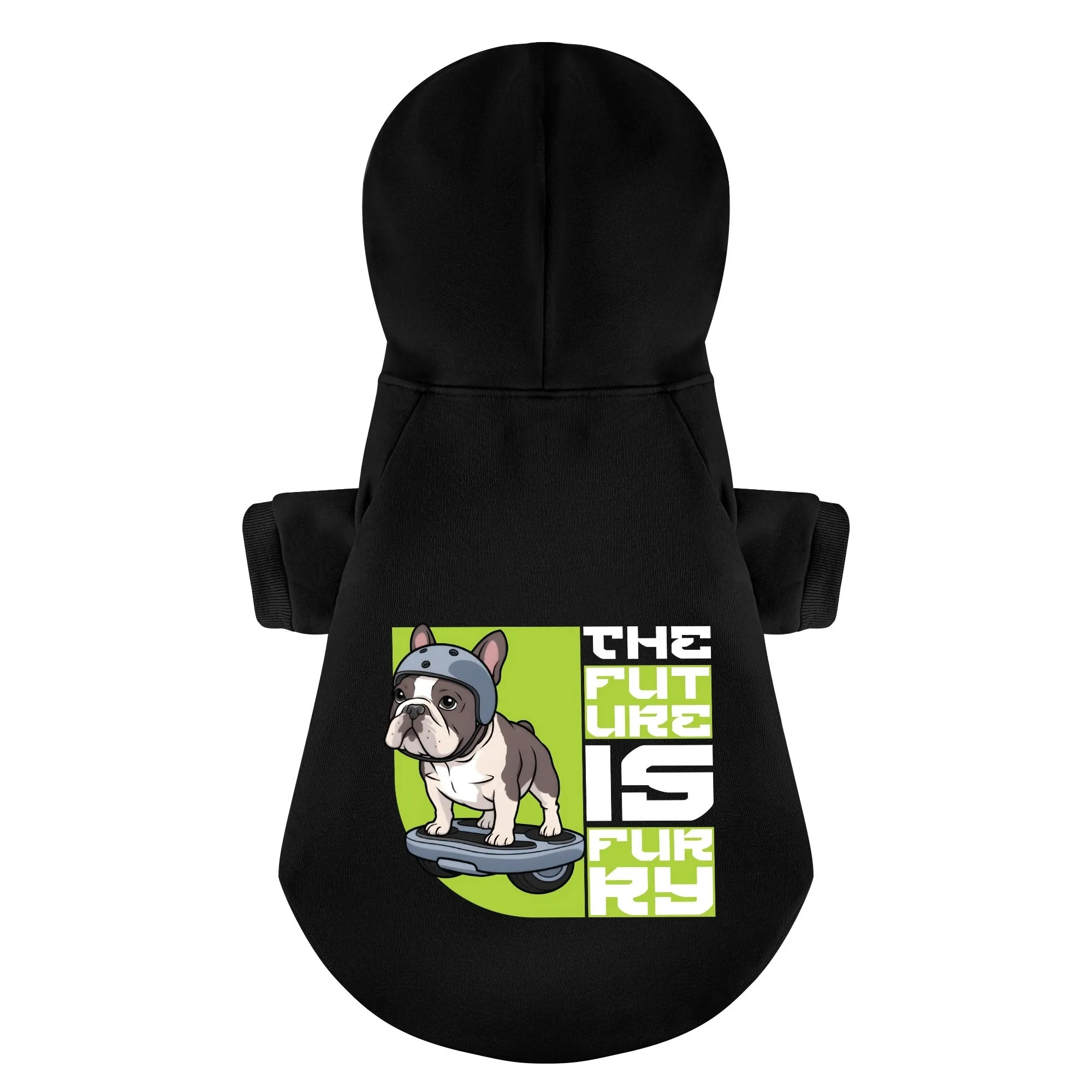 The Future is Furry - Personalized French Bulldog Hoodies with Funny Quotes – Stylish, Cozy, and Premium 100% Cotton