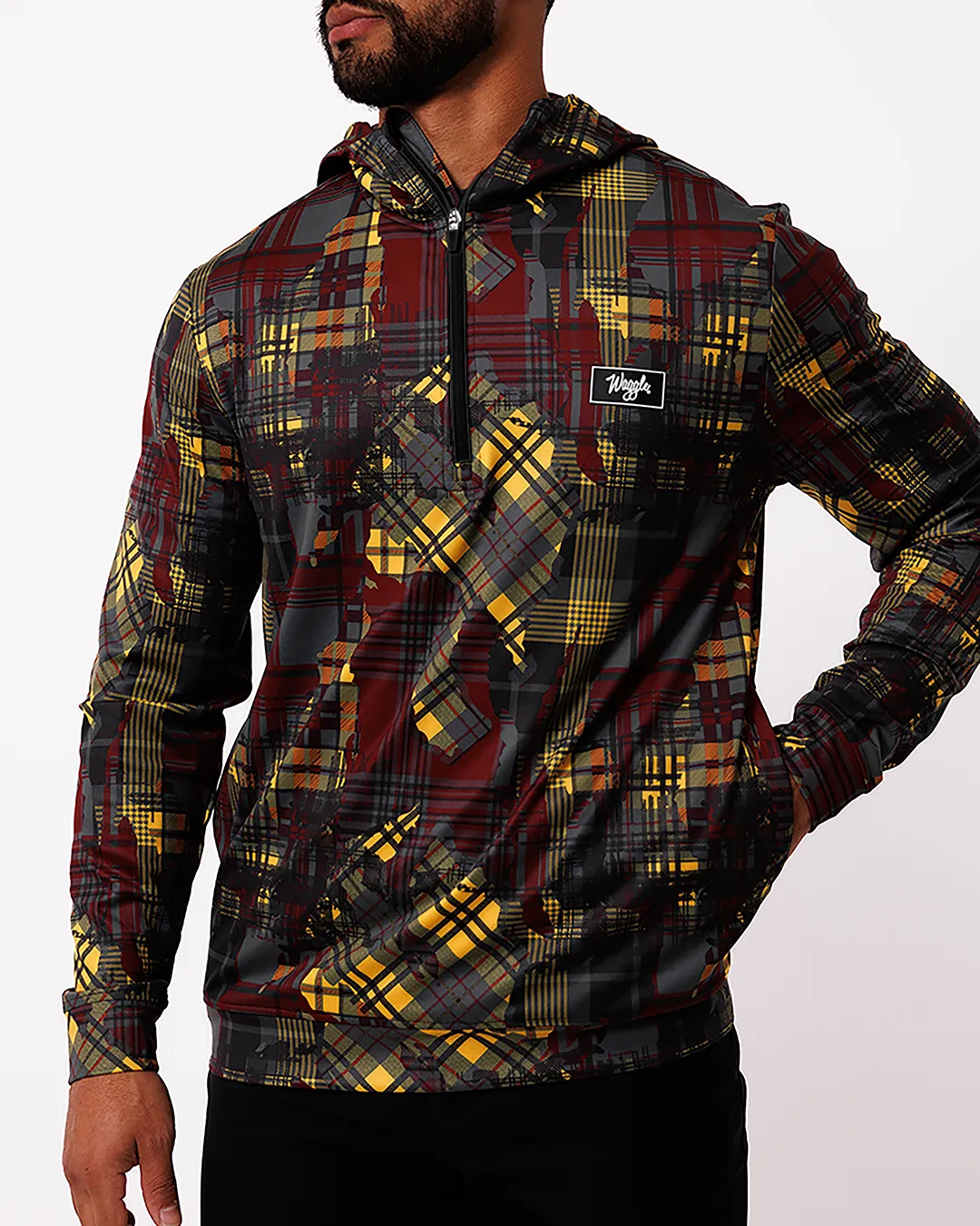 Twisted Tartan Men's Zip Hoodie