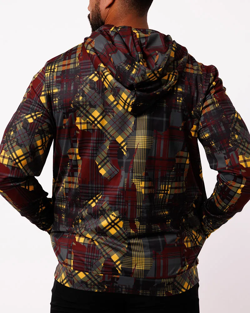 Twisted Tartan Men's Zip Hoodie