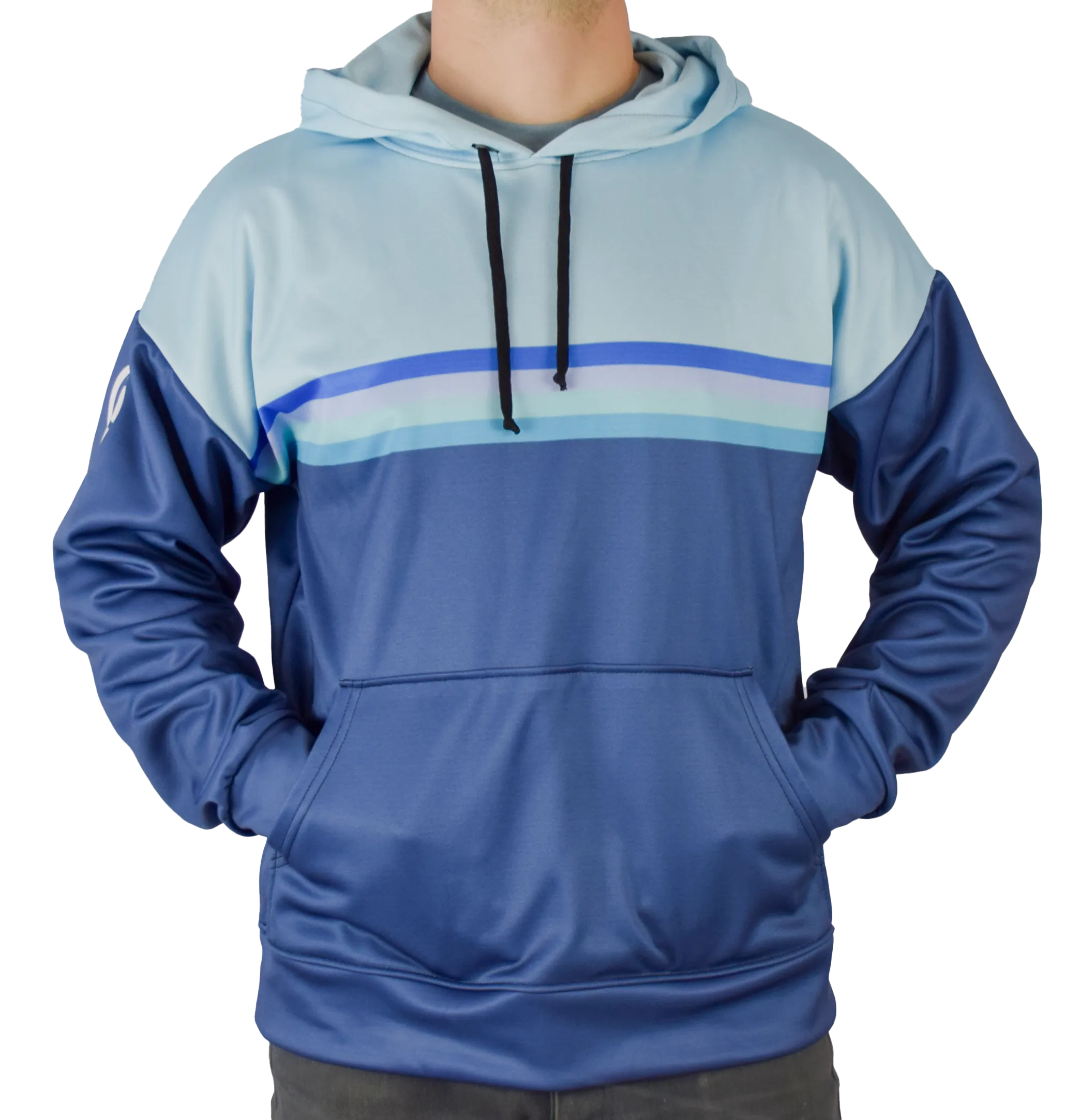 Two Tone Pullover Hoodie by Leeward Look