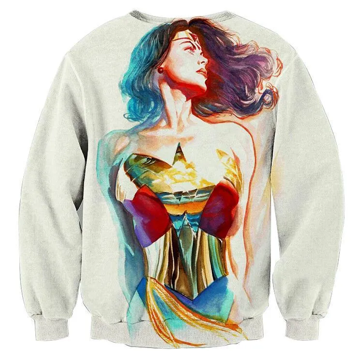 Wonder Woman Chem 3D Printed Wonder Woman Sweatshirt