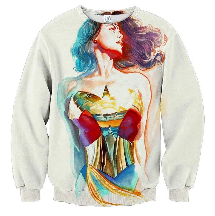 Wonder Woman Chem 3D Printed Wonder Woman Sweatshirt