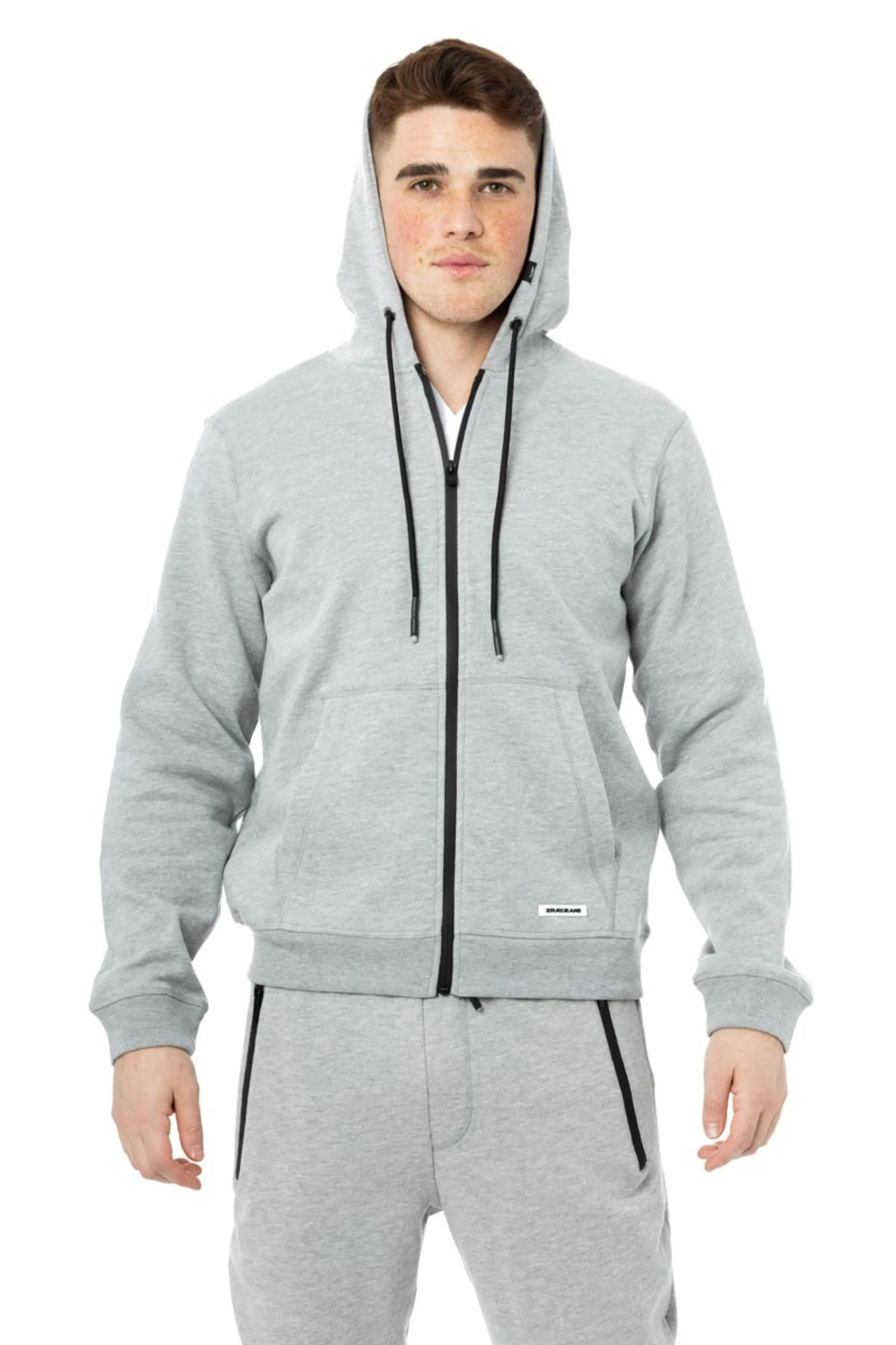 X RAY Fleece Active Classic Zip Up Hoodie