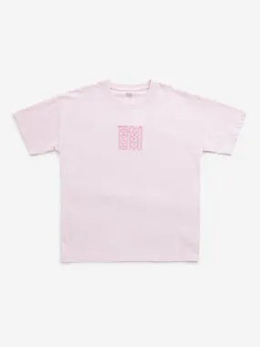 Y&F Kids Pink Tokyo-Inspired Graphic Cotton T-Shirt