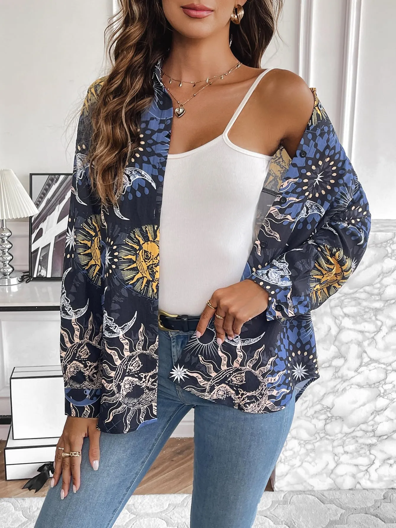 Zeagoo Long Sleeve Blouses Casual Tops